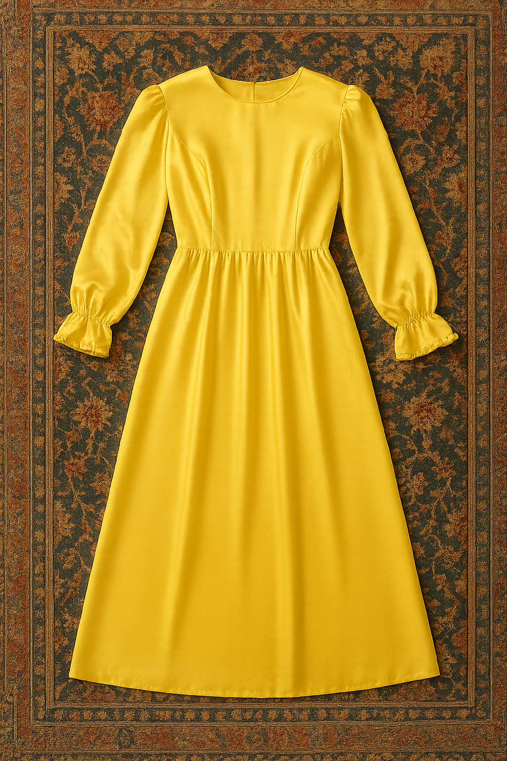 Sunbeam Satin Tea Dress
