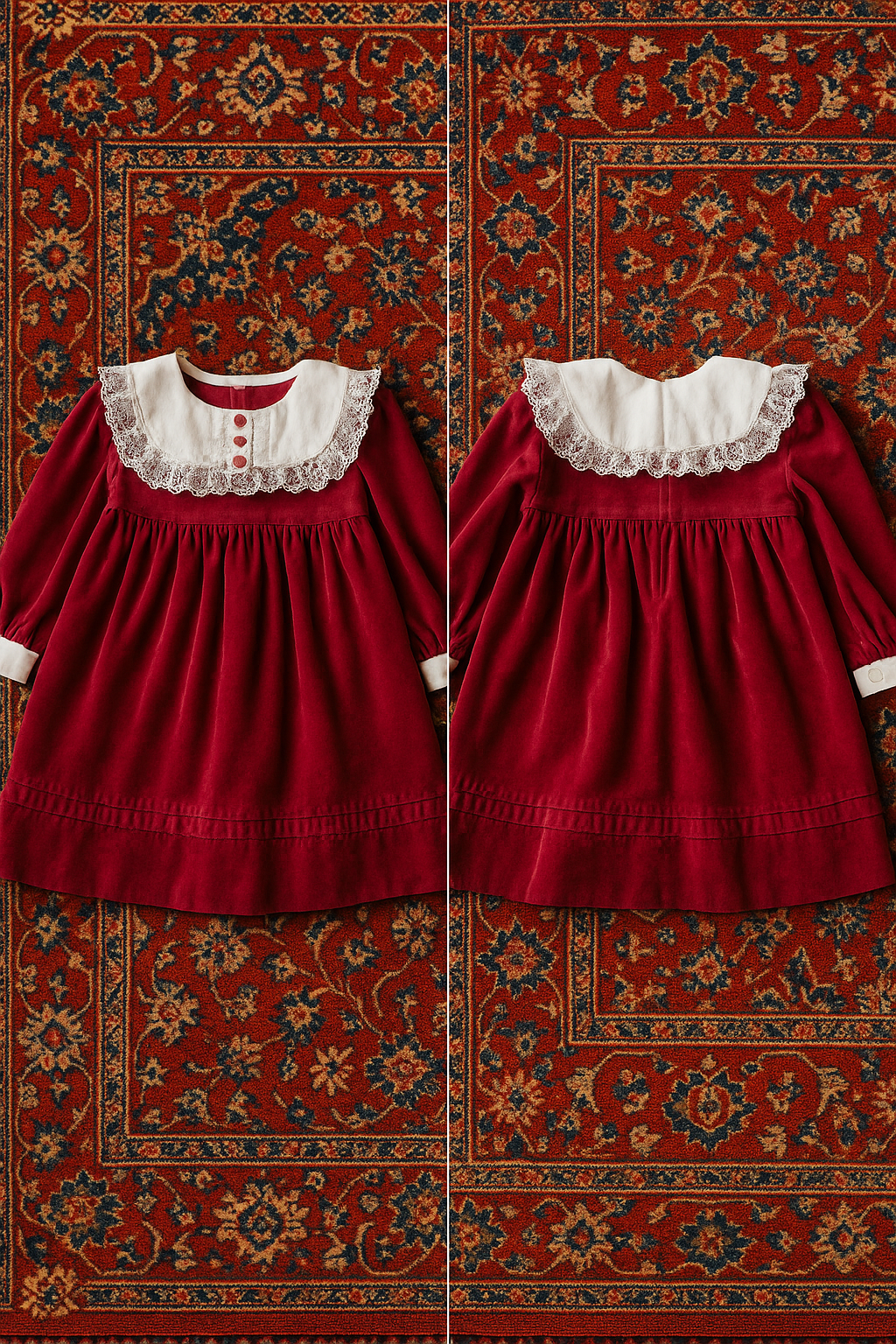 Ruby Heirloom Velvet Dress (2T-4T)