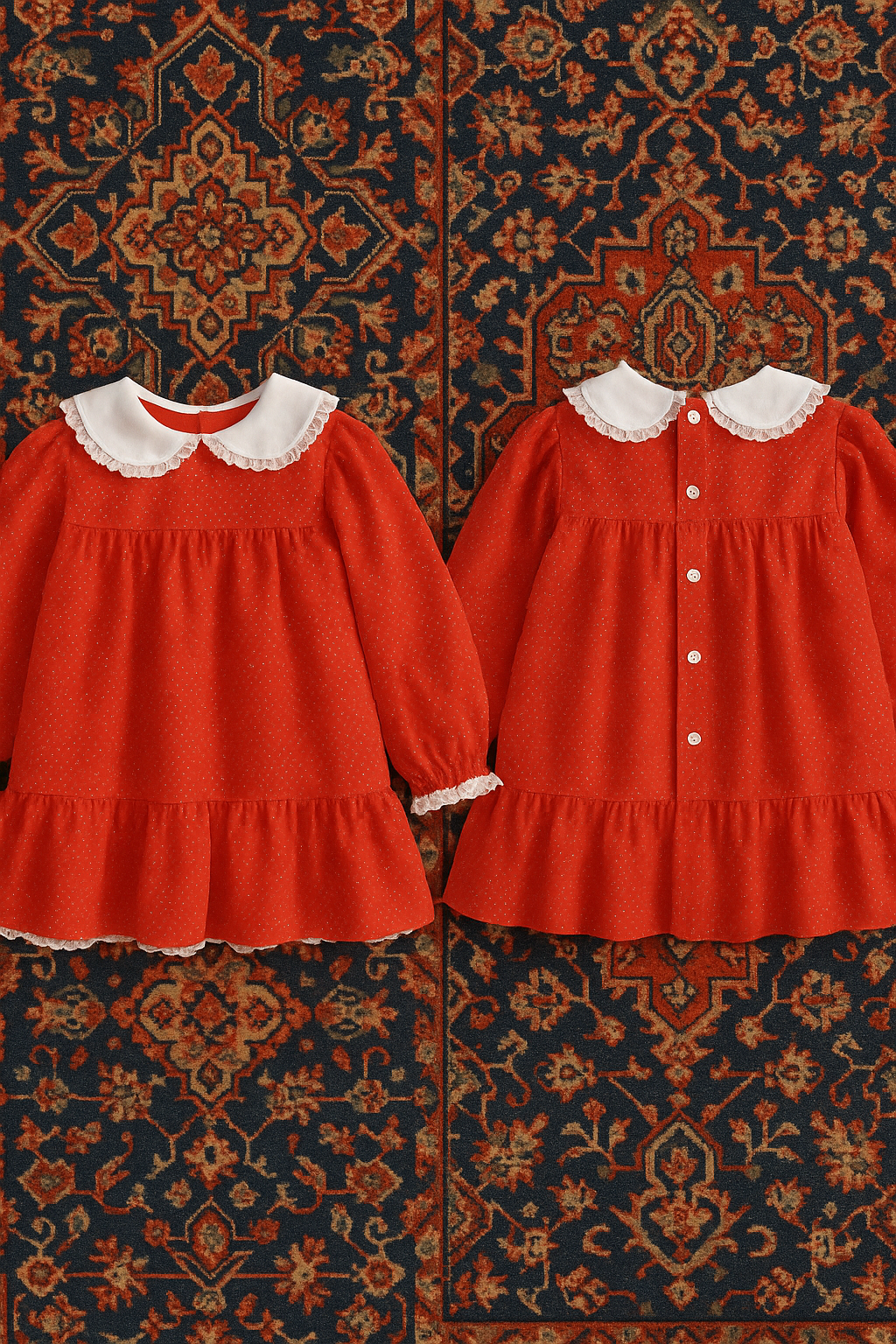 Scarlet Rosebud Dress (6-12 Months)