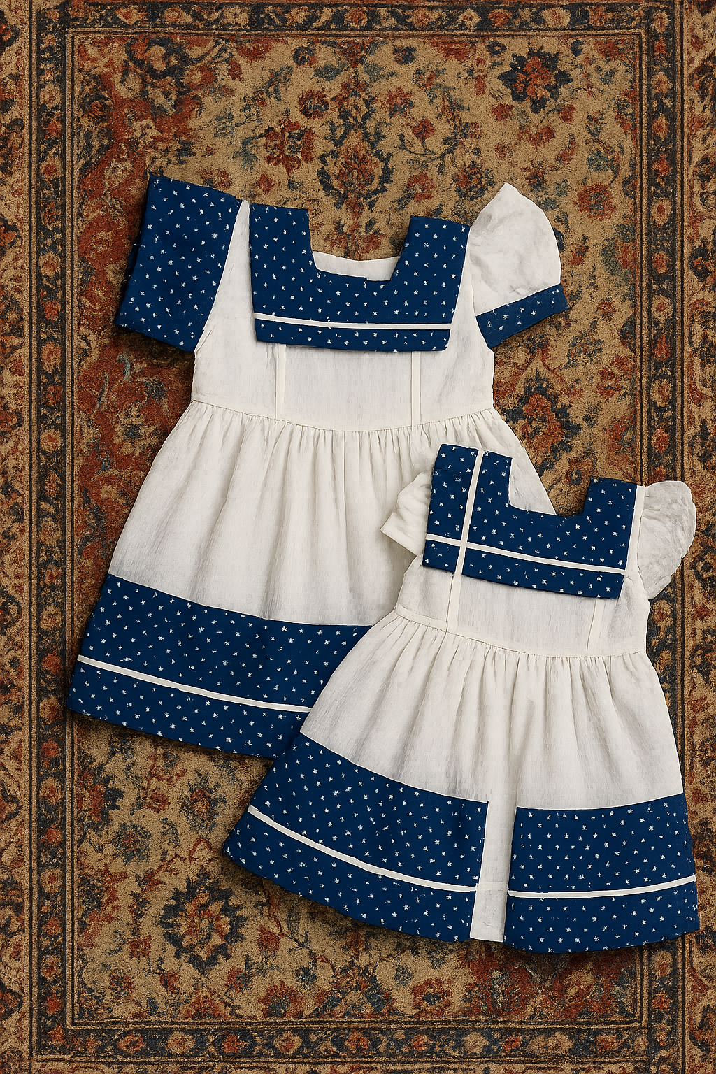 Navy Star Sailor Dress (6-12 Months)