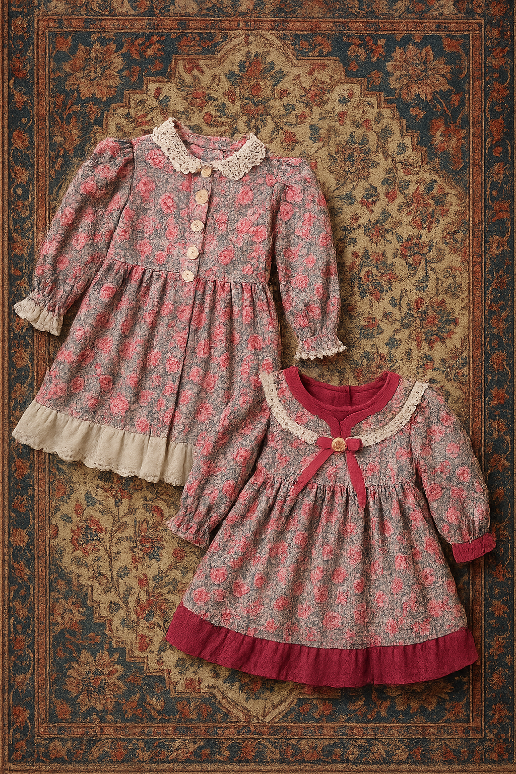 Berry Blossom Tiered Dress