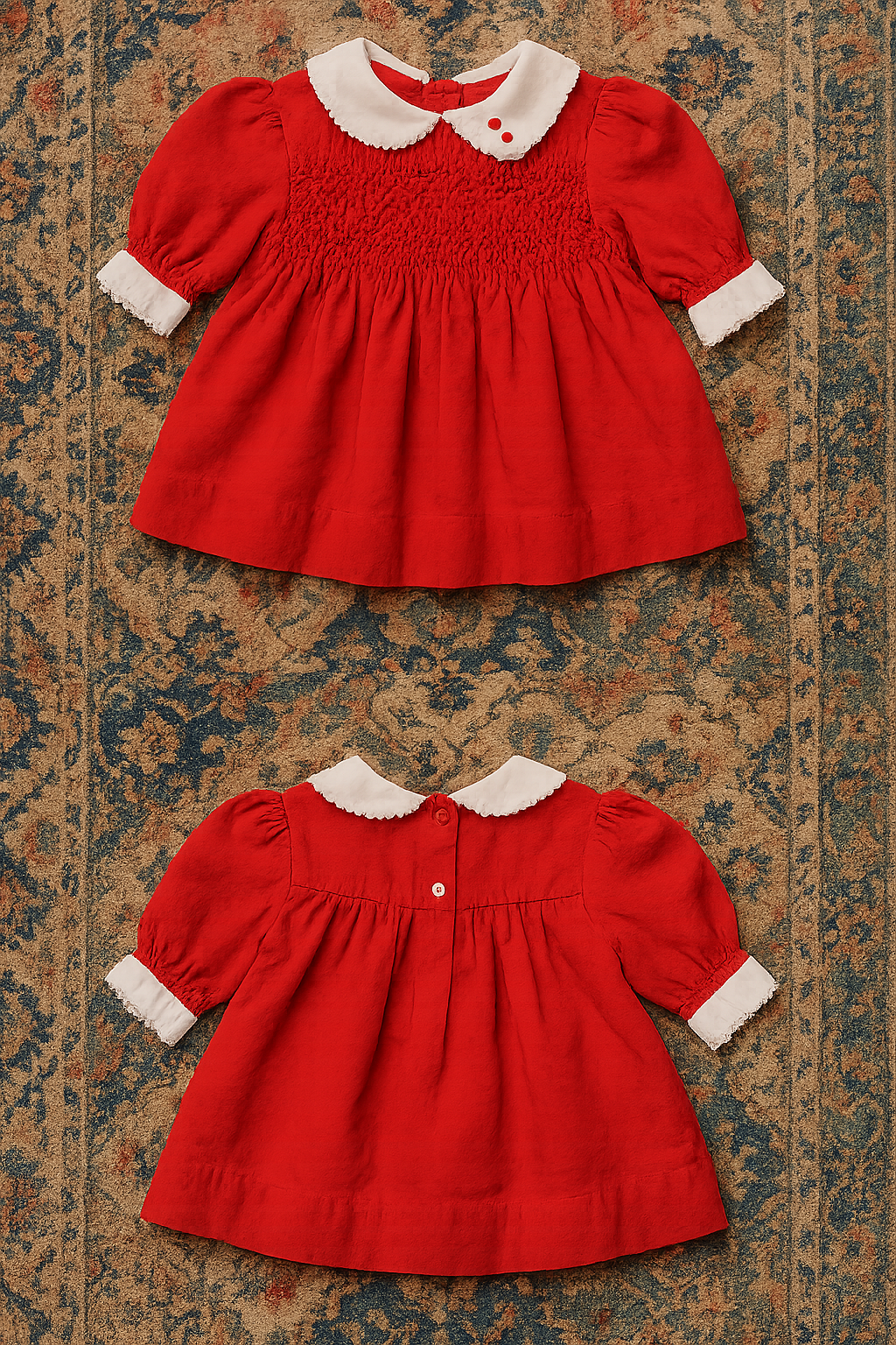 Scarlet Berry Baby Dress