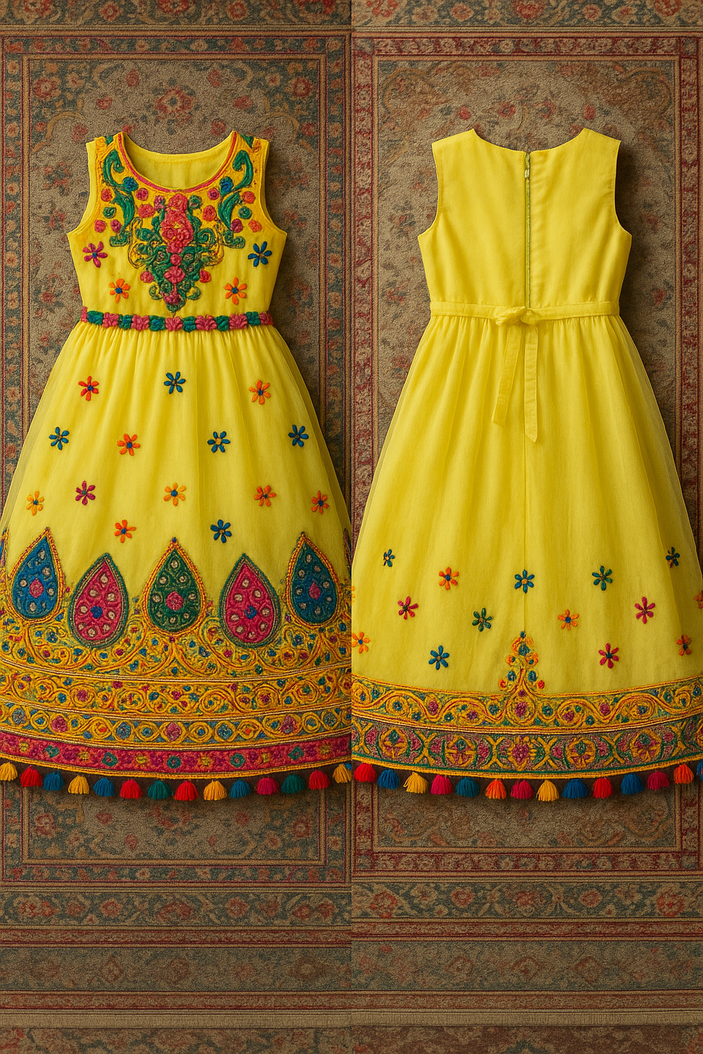 Sunshine Garden Party Dress (4–7 Years)