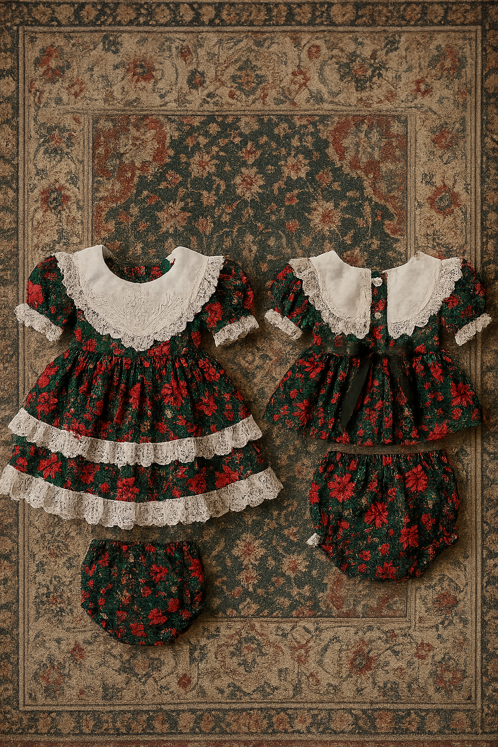 Crimson Poinsettia Petals Set