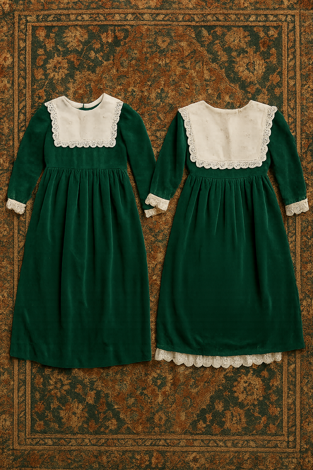 Emerald Heirloom Lace Dress (3–8 years)