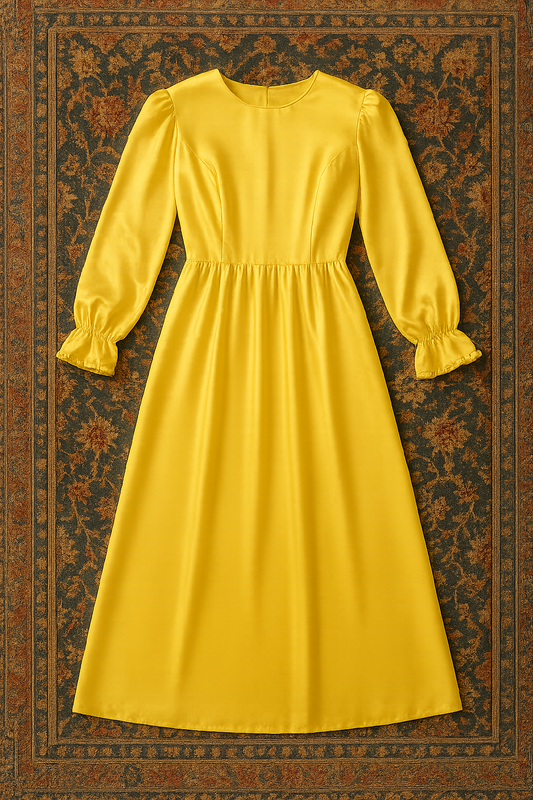 Sunbeam Satin Tea Dress