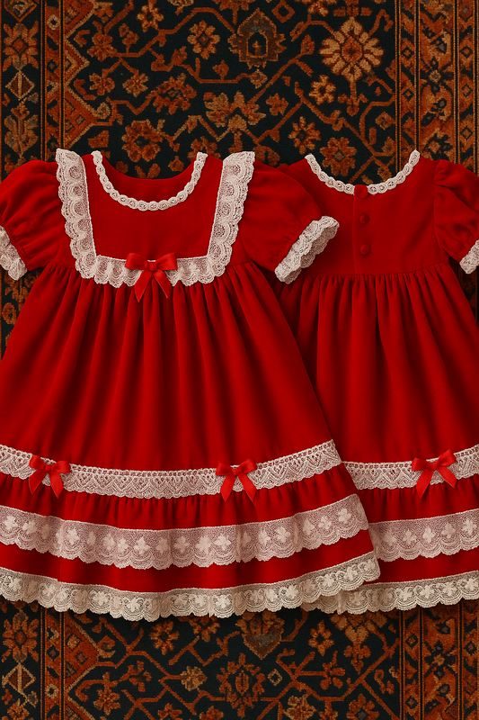 Scarlet Lace Princess Dress (2T–5T)
