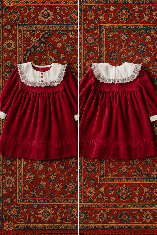 Ruby Heirloom Velvet Dress (2T-4T)