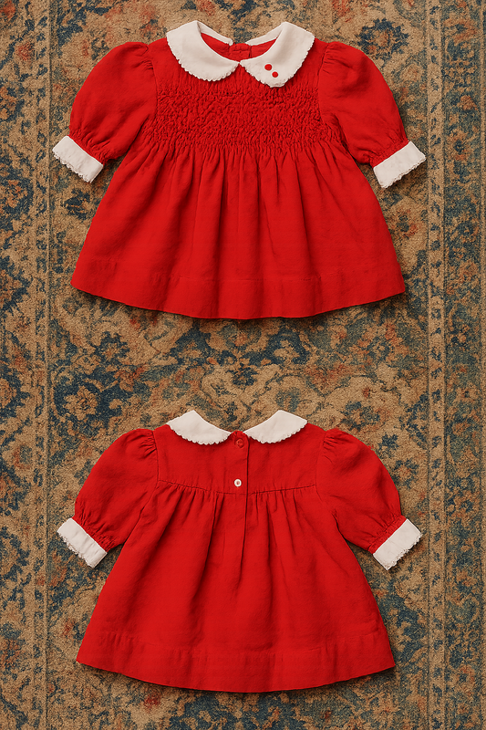 Scarlet Berry Baby Dress