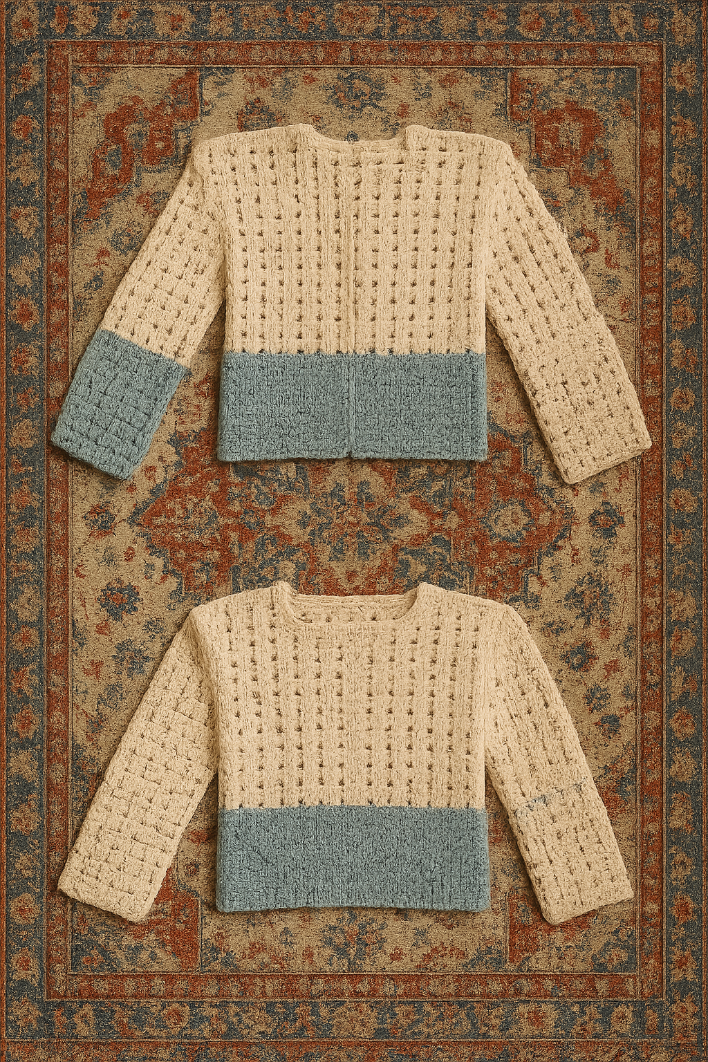 Long sleeve knitted sweater, ages 6months-18 months
