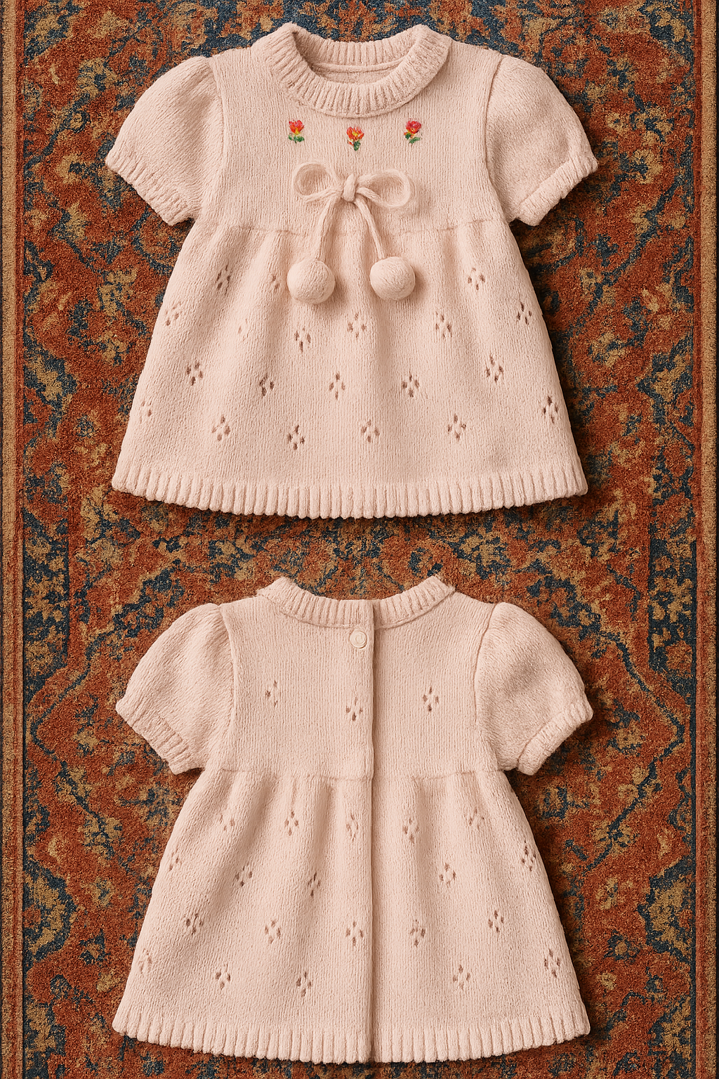 Long sleeve knitted sweater, ages 6months-18 months