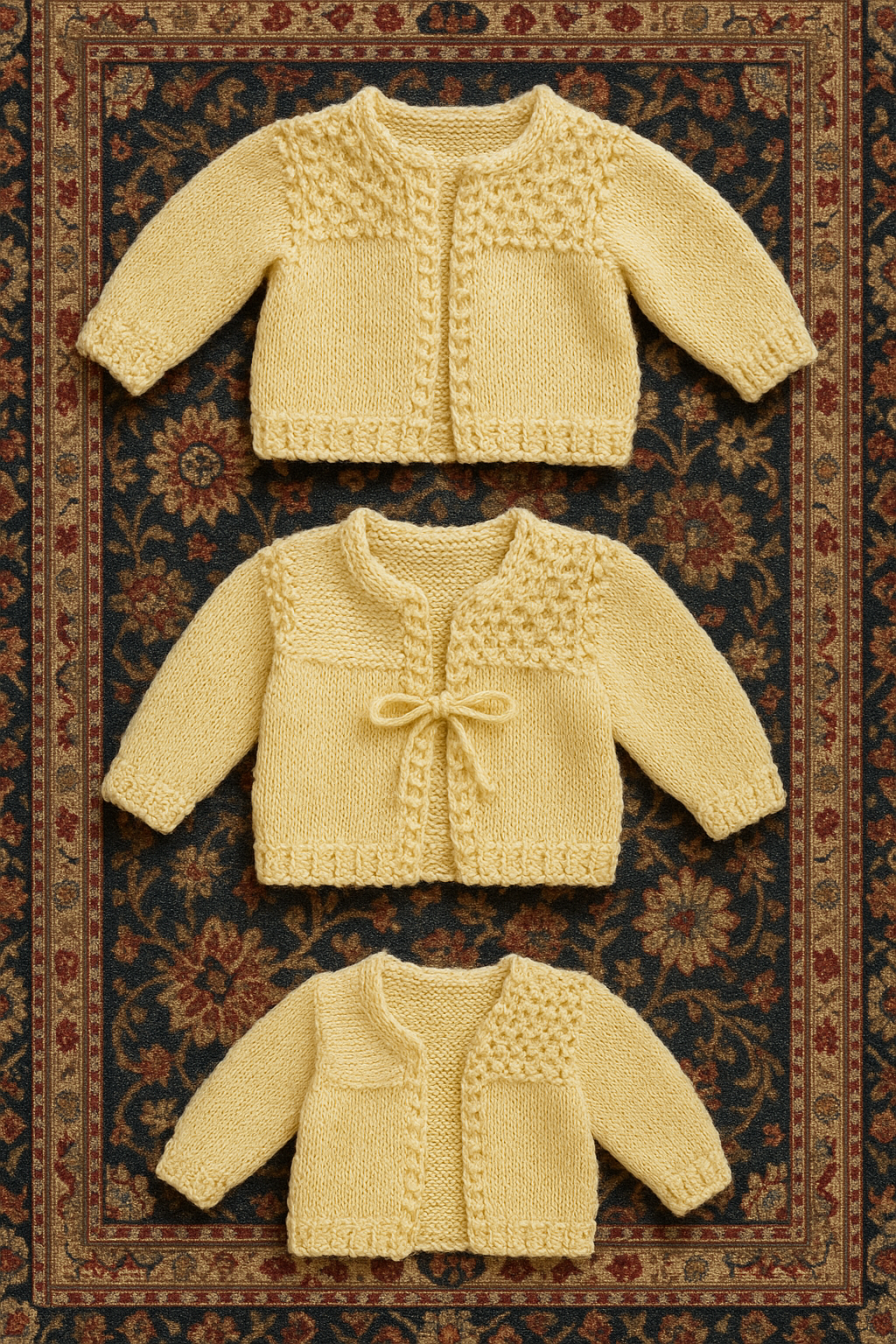 Long sleeve knitted sweater, ages 6months-18 months