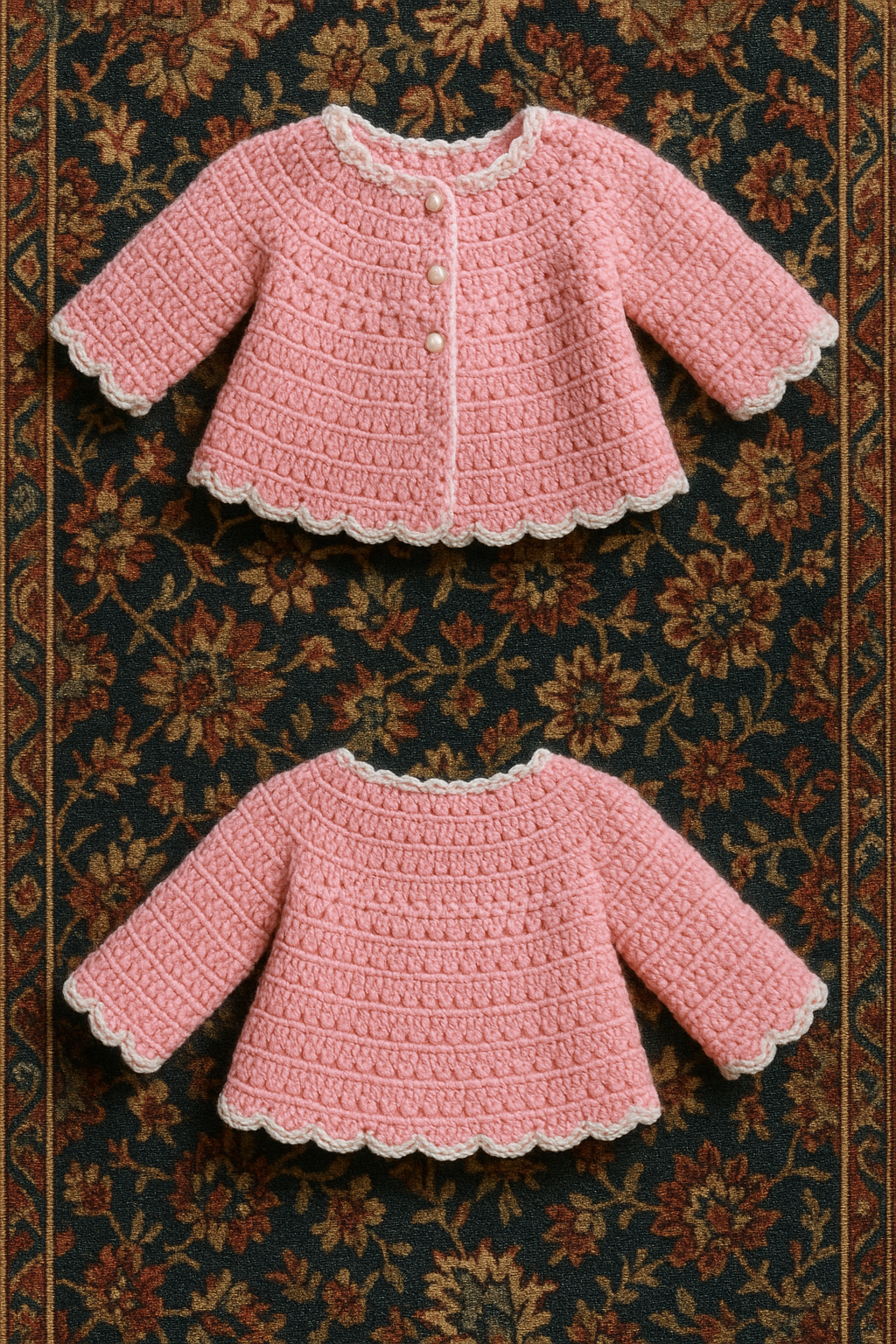 Long sleeve knitted sweater, ages 6months-18 months