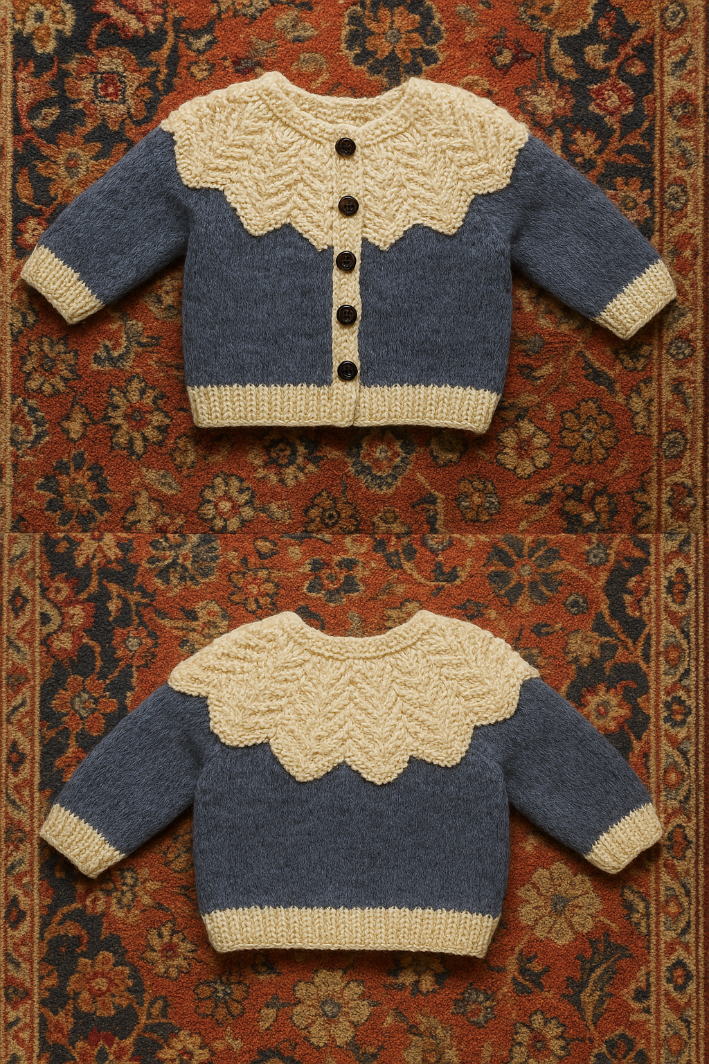 Long sleeve knitted sweater, ages 6months-18 months