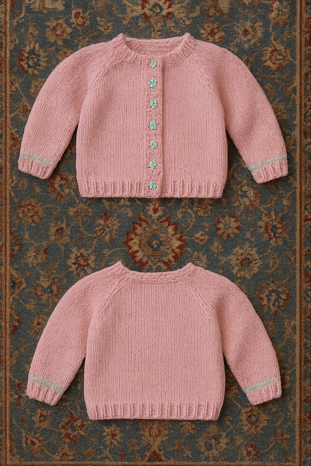 Long sleeve knitted sweater, ages 6months-18 months