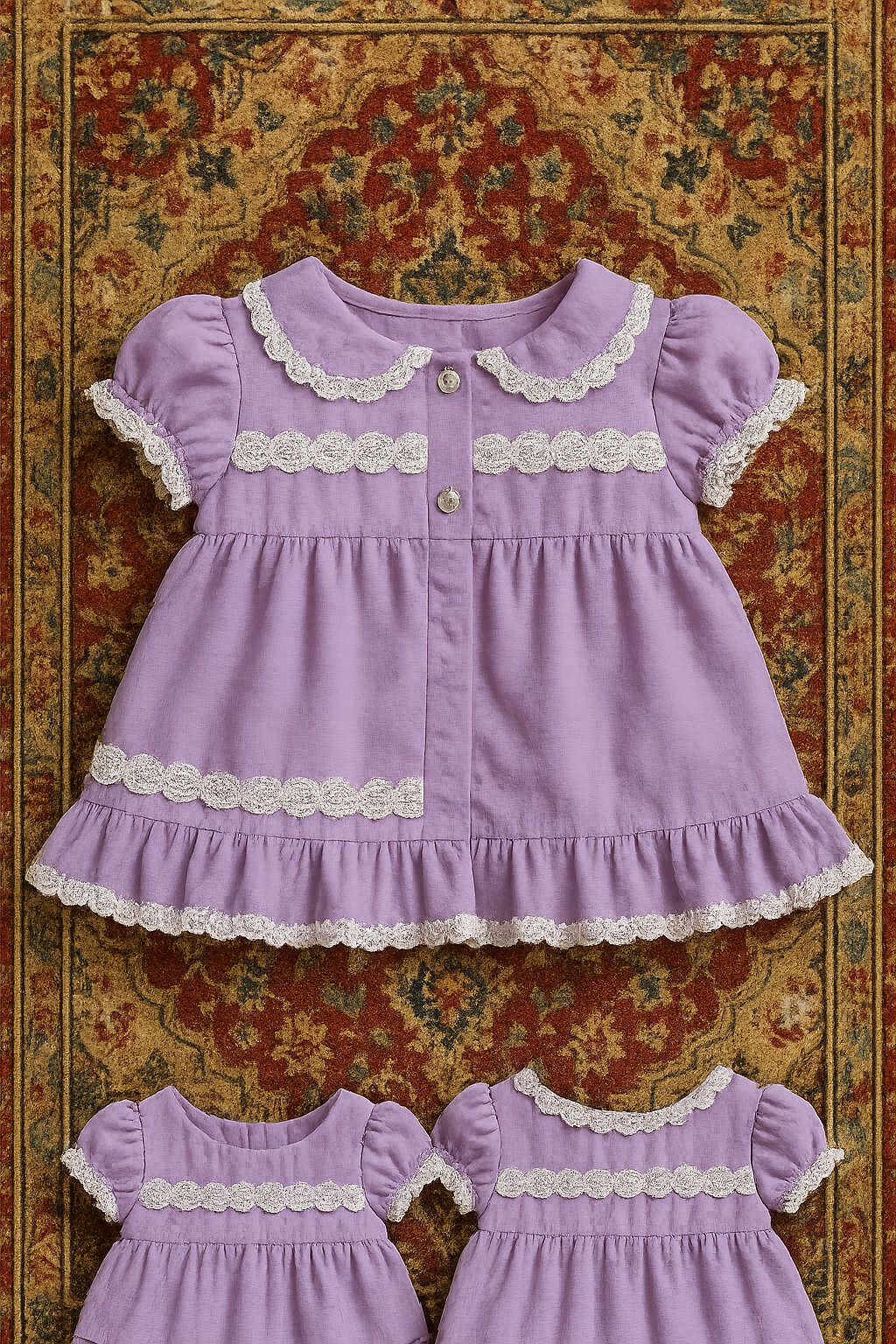Lilac Lace Baby Dress