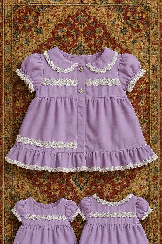 Lilac Lace Baby Dress