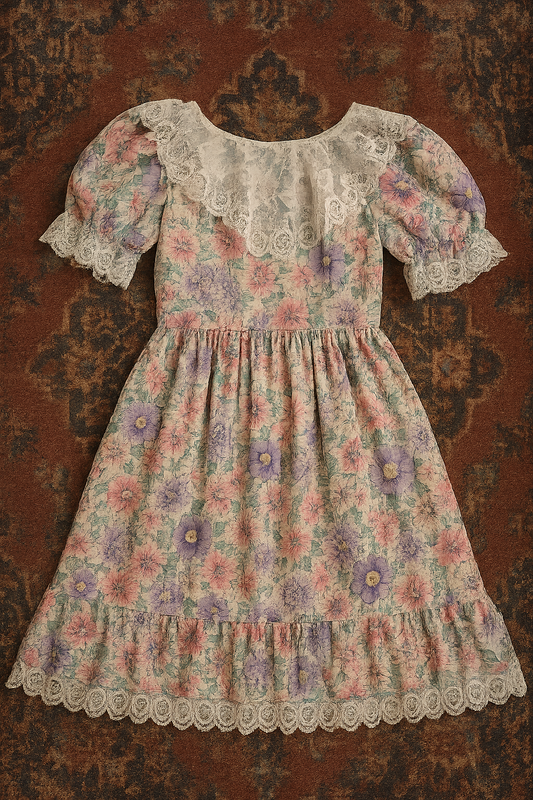 Pastel Daisy Lace Dress